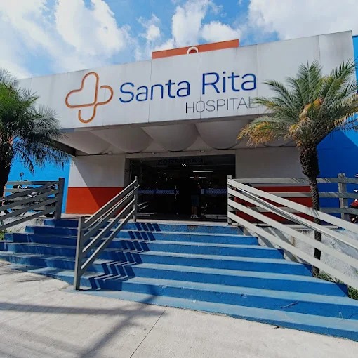 Fachada do Hospital Santa Rita, em Contagem
